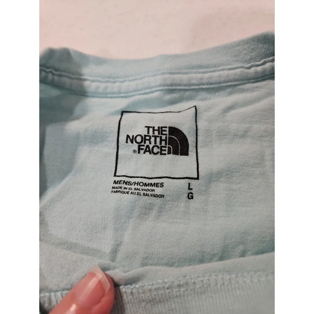 The North Face T-Shirt Mens Large Blue Short Sleeve Crew Neck Tee Shirt NWOT(134
